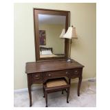 Vanity Table & Lamp