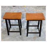 Pair of Wooden Stools