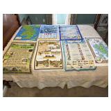 Various Canvas Souvenir Maps