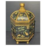 Decorative Pear Motif Covered Container