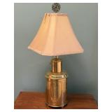 Vintage Asian Brass Mid Century Lamp