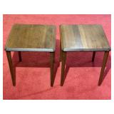 Vintage Solid Wood Side Tables
