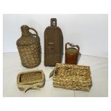 Handwoven & Carved Wooden Containers