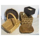 Woven Wicker Storage Baskets