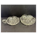 American Brilliant Cut Nappy Dish & Bowl
