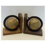Vintage Old World Globe Bookends