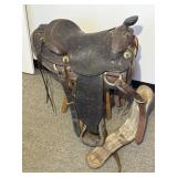 Fred Lowry Tulsa  Antique Style Roper Saddle