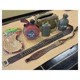 Marlboro Canteen - Leather Ammo Belt - Canvas B