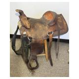 Red Ranger Double R Western Saddle
