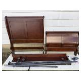 Cherry Sleigh Bed Frame (Twin)