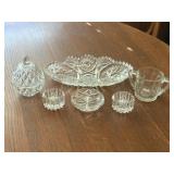 Glass Candy Dish, Trinket Dish, Salt Wells, Etc.