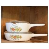 Corning Ware Spice of Life Saucepans with Glass