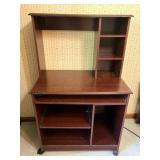 Rolling Computer Desk with Hutch