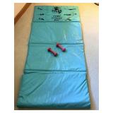 Atlas Home Fitness Mat & 1lb Hand Weights