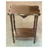Two-Tier Wood Side Table