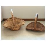 Large Flared Brim Basket & Gathering Basket