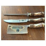 Solingen, Germany Meat Carving & Cleaver Set