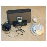 Sony Sound Dock & Homedics Sound Machine