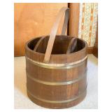 Wooden Divided Magazine Basket