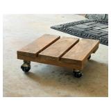 Rolling Wood Stand
