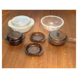 Clear & Amber Glass Cookware