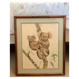 Framed Artwork 'Koalas' by Jim Oliver