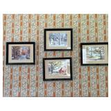 Framed Artwork 'Winter, Spring, Summer, Autumn'