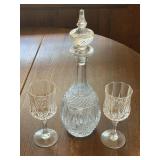 Glass Decanter & Stemware