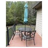 Patio Table and Chairs - Umbrella