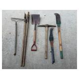 Post Hole Digger - Pick Ax - Scythe - Shovel