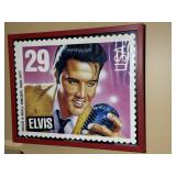 Framed Elvis Presley Stamp Poster