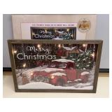 Lighted 'Cracker Barrel' Christmas Wall Decor