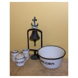 Cast Iron Bell - Popcorn Bowl etc