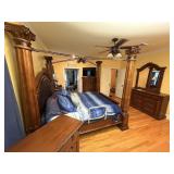 High Quality Solid Wood King 6 pc Bedroom Suit