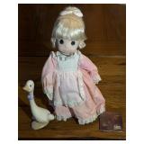 Precious Moments Doll & Duck