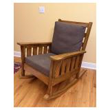 Oak Mission Style Rocker