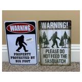 Sasquatch Big Foot Signs
