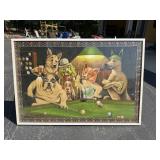 Large Framed Billiards Tapestry Picture