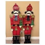 4 Ft Standing Metal Nutcrackers