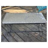 Granite Top & Metal Patio Table