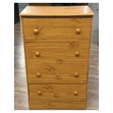 Wooden 4 Drawer Chest