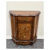 Decorative Floral Curved Wall Cabinet