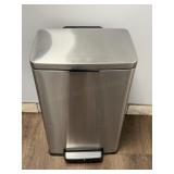 Flip Top Stainless Steel Trash Can