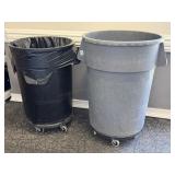 Rolling Trash Cans