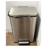 Flip Top Stainless Steel Trash Can
