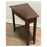 Solid Wood Wedge End Table
