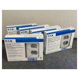 (5) 10 Pack Eaton Wall Plates