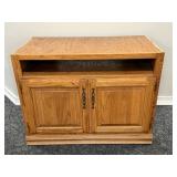 Golden Oak Media Cabinet
