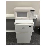 Mini Refrigerator & Microwave
