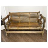 Wooden Porch Glider Bench